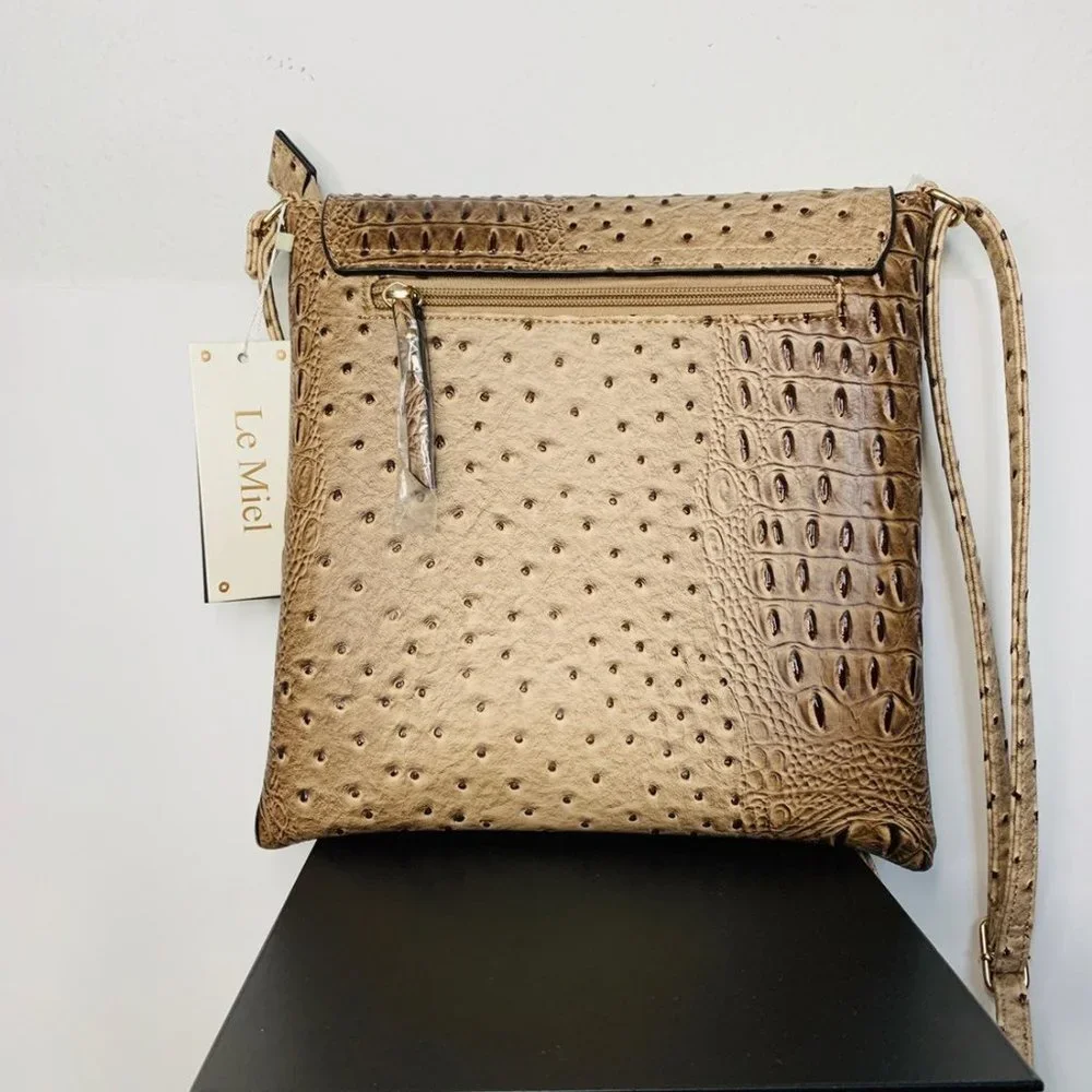 Le Miel Faux Leather Handbag - Picture 6 of 8
